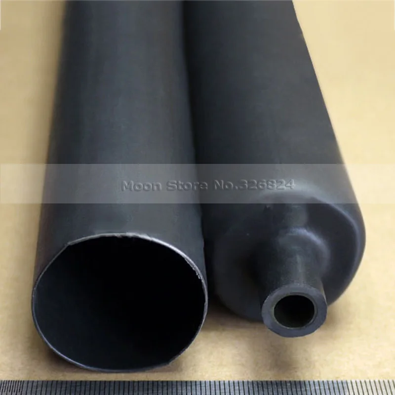 32mm Black heat shrink tube flame resistant wrap shrink tubing adhesive