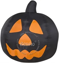 H06 6m Free shipping giant Halloween Inflatable black pumpkin with light Halloween costume in cosplay clothing