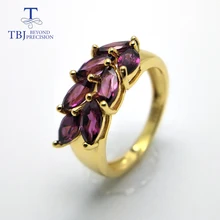 Натуральный драгоценный камень родолит набор ювелирных изделий Кольцо и серьги из стерлингового серебра 925 пробы простой стиль для девочек и женщин День рождения прекрасный подарок