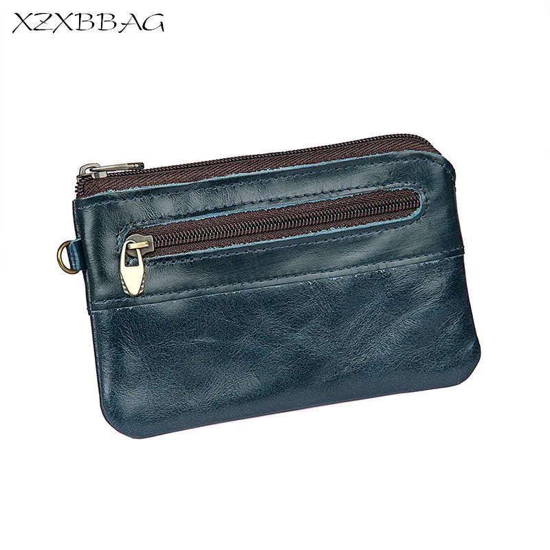 XZXBBAG из натуральной яловой кожи портмоне Для мужчин Повседневное маленький кошелек на застежке мужской маленький кошелек для девочек сумка мини нулевой бумажник XB093