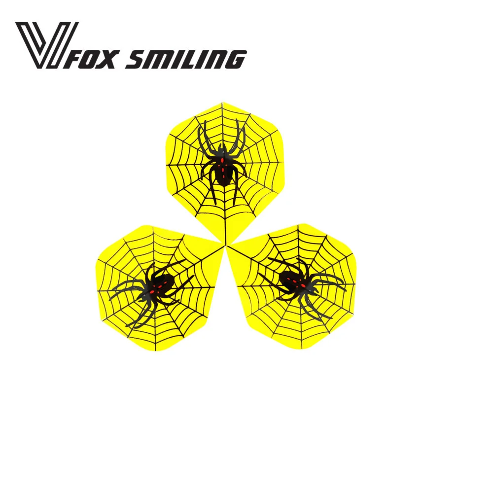

Fox Smiling 30pcs Nice Spider Pattern Dart Flights Dardos Feather Leaves Wings Tail Dart Accessories