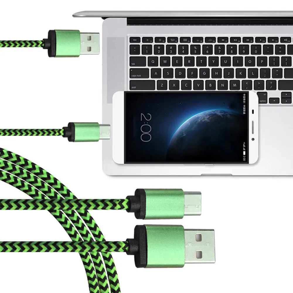 2019 100% абсолютно новый и высококачественный 3 м USB C кабель для передачи данных