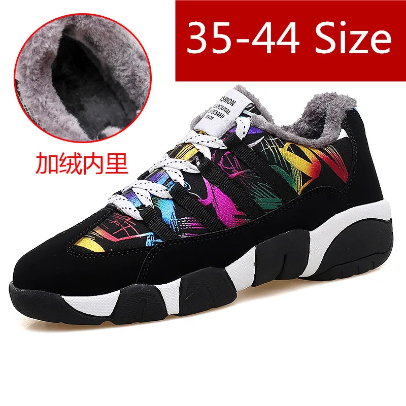 

2018 Add cotton Designer Wedges Black Platform Sneakers Women Vulcanize Shoes Tenis Feminino Casual Female Shoes Woman Big Size