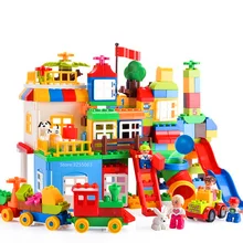 210 шт большие строительные блоки Детская игровая площадка конструктор развивающий игрушки для детей подарок