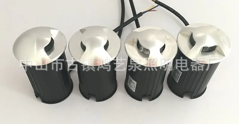 3 Вт Led напольный настил огни AC/DC 12 В Led подземное освещение IP68 Водонепроницаемые похороненные лампы с надежным зажимом дорожное освещение CE