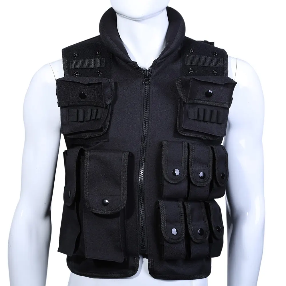 Hunting Vest Tactical Vest Cool Mens Outdoor Black Training Military