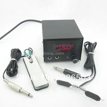 Цифровой татуировки Machine Gun Мощность комплект W педаль и подача через прикрепляемый шнур PCFS08-BK