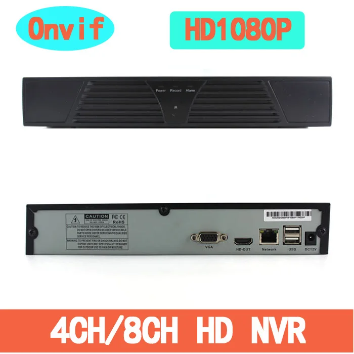 Onvif H.264 + CCTV NVR Full HD 1080 P 4ch/8ch сети видео Регистраторы Системы для IP камера Поддержка