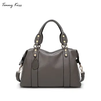 

Tonny Kizz soft shoulder bags for women handbags pu leather female boston crossbody tote bags bolsa feminina high quality solid