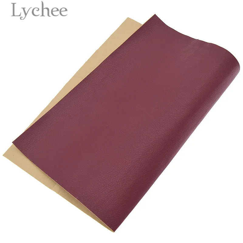 Lychee Life 21x29 см A4 цветные накладные ткани из искусственной кожи самоклеющиеся синтетические кожаные DIY материал патч для сумок одежды - Цвет: 5