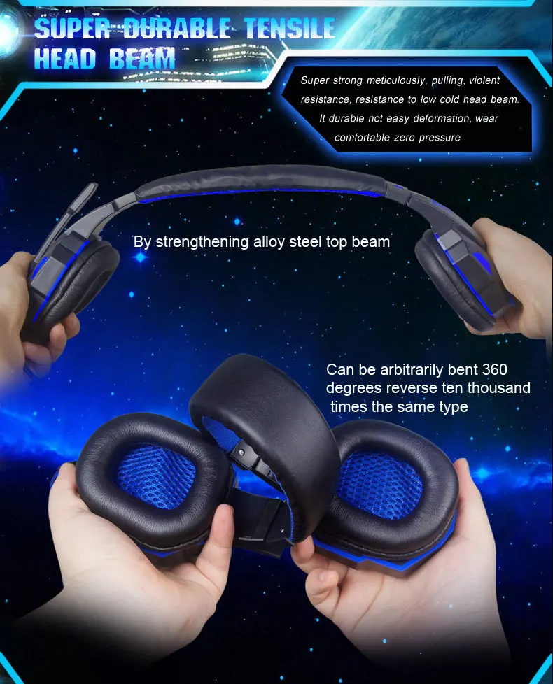 Gaming Headset Plextone PC780 Game Headphones with Microphone PC Stereo Bass Earphone for PC
