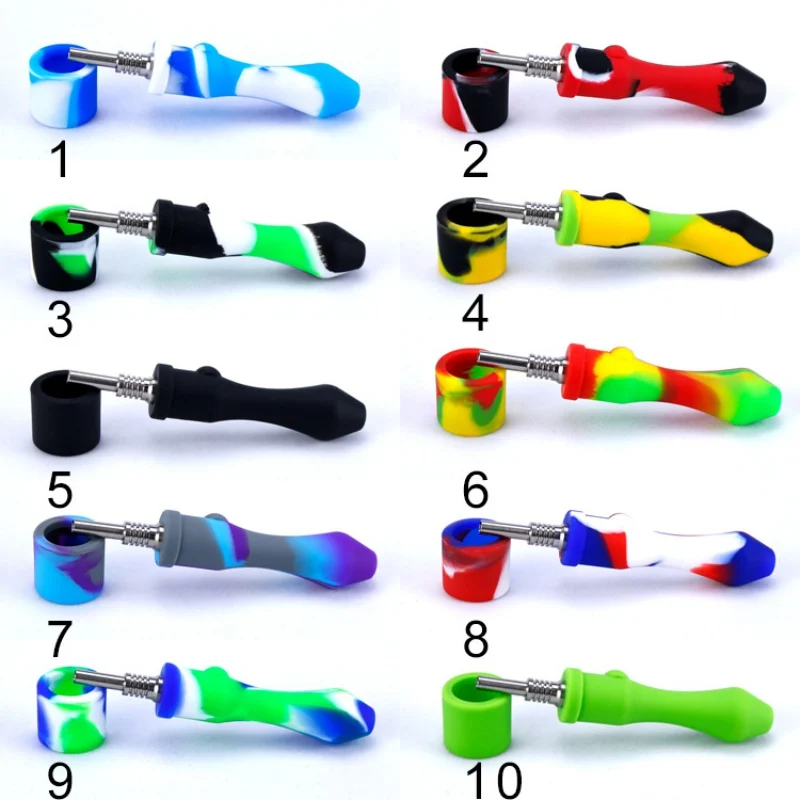 

portable colorful titanium Pipe Jamaica Tobacco Smoking Pipes Gift Smoke Detectors Grinder Narguile Hookah With filter