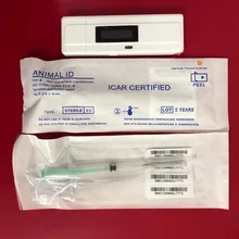 Сканер для животных считыватель лошадей с микрочипом+ 2 шт стеклянный чип шприц 2,12*12 мм