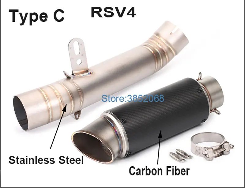 

Aprilia rsv4 Carbon Fiber Motorcycle Exhaust Muffler Fit for Aprilia RSV4 12-15 Year Motorcycle Muffler Exhaust Escape