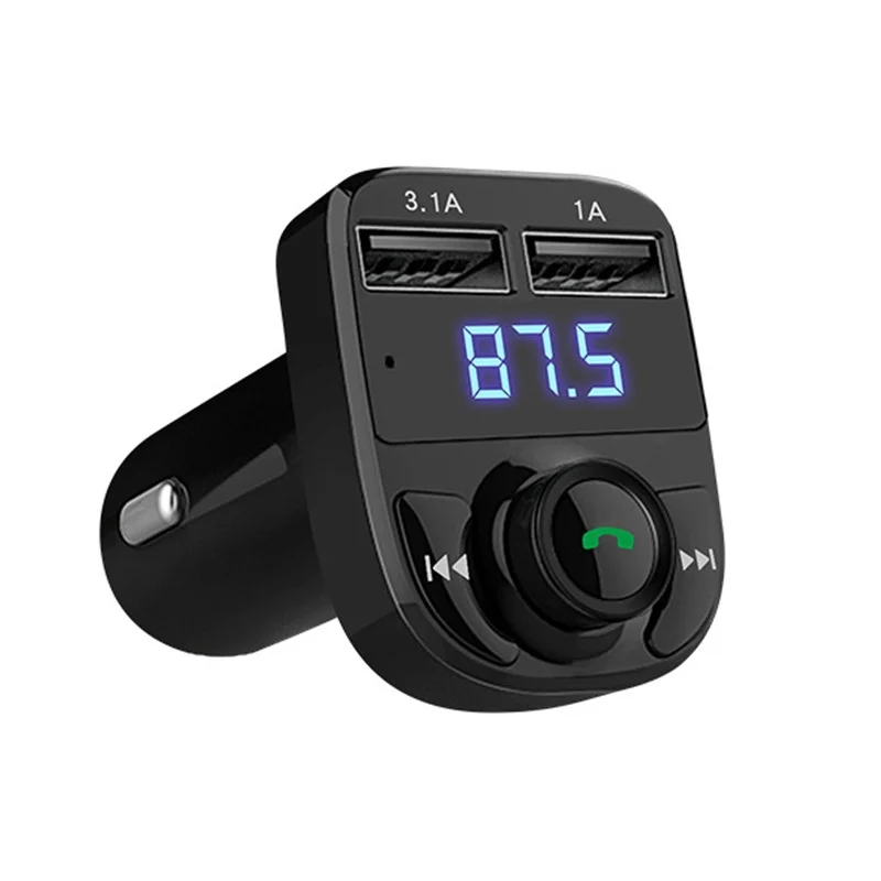 بلوتوث عدة السيارة يدوي مجموعة fm الارسال mp3 مشغل موسيقى 5 فولت 4.1A المزدوجة usb شاحن سيارة دعم tf بطاقة 1 جرام-32 جرام سيارة التصميم