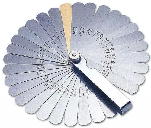 

0.04 to 0.88mm 32 Blade Feeler Gauge Thickness Gap Metric Gauge Set Tappet Valve Feeler Gauge Blades For Measurment Tool