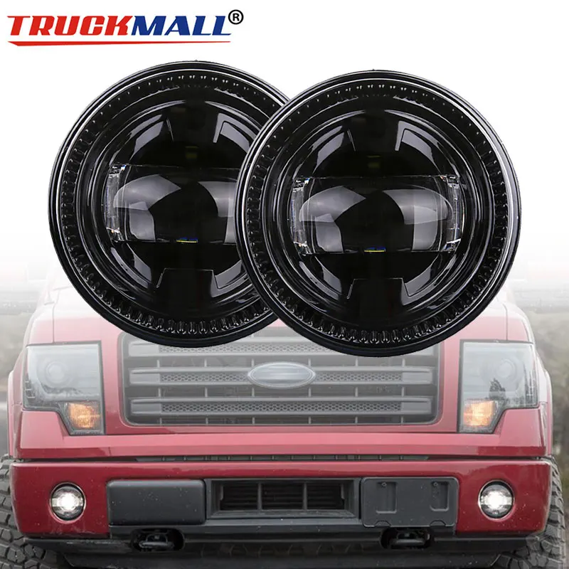 

2x Newest Round High Power Universal LED Fog Light Bulb Lamp Car Day Lights Car-styling Fog Lamp For Ford F150 07-14