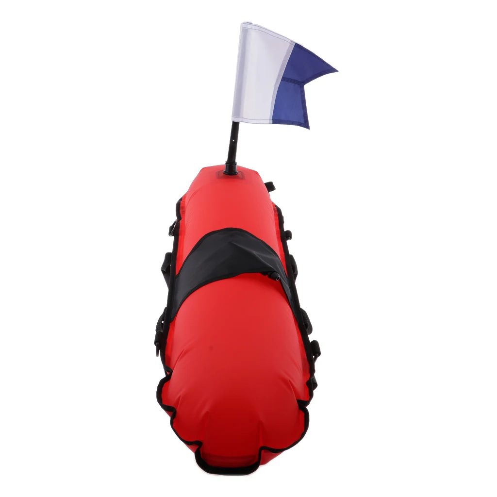Pro Inflatable Scuba Diving Buoy Floater & Dive Flag for Freediving Spearfishing Snorkeling Safety Marker Marking Equipment
