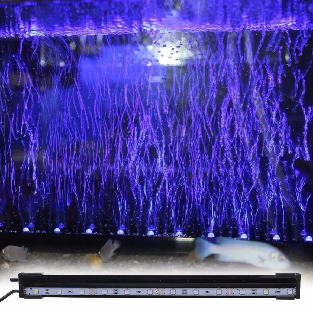 

Aquarium 31CM Waterproof Light Stip For Fish Tank + 24 Keys RC Remote (US Plug)