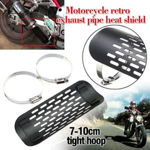 ZXMT Motorcycle Black Exhaust Muffler Pipe Heat Shield Cover Guard For Harley Softail Dyna Cruiser C20 ZXMT Motorcycle Black Exhaust Muffler Pipe Heat Shield Cover Guard For Harley Softail Dyna Cruiser C20