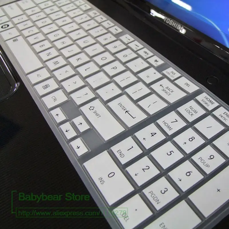 Новая силиконовая накладка на клавиатуру для Toshiba Satellite C850 L850 L855 L50 P50 S955 C50 A R800 L650D
