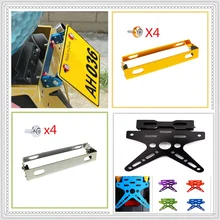 Мотоцикл dirtbike питбайк держатель лицензии кронштейн номерной знак для HONDA CBR300R CB300F YAMAHA XP500 XP530 FZ600