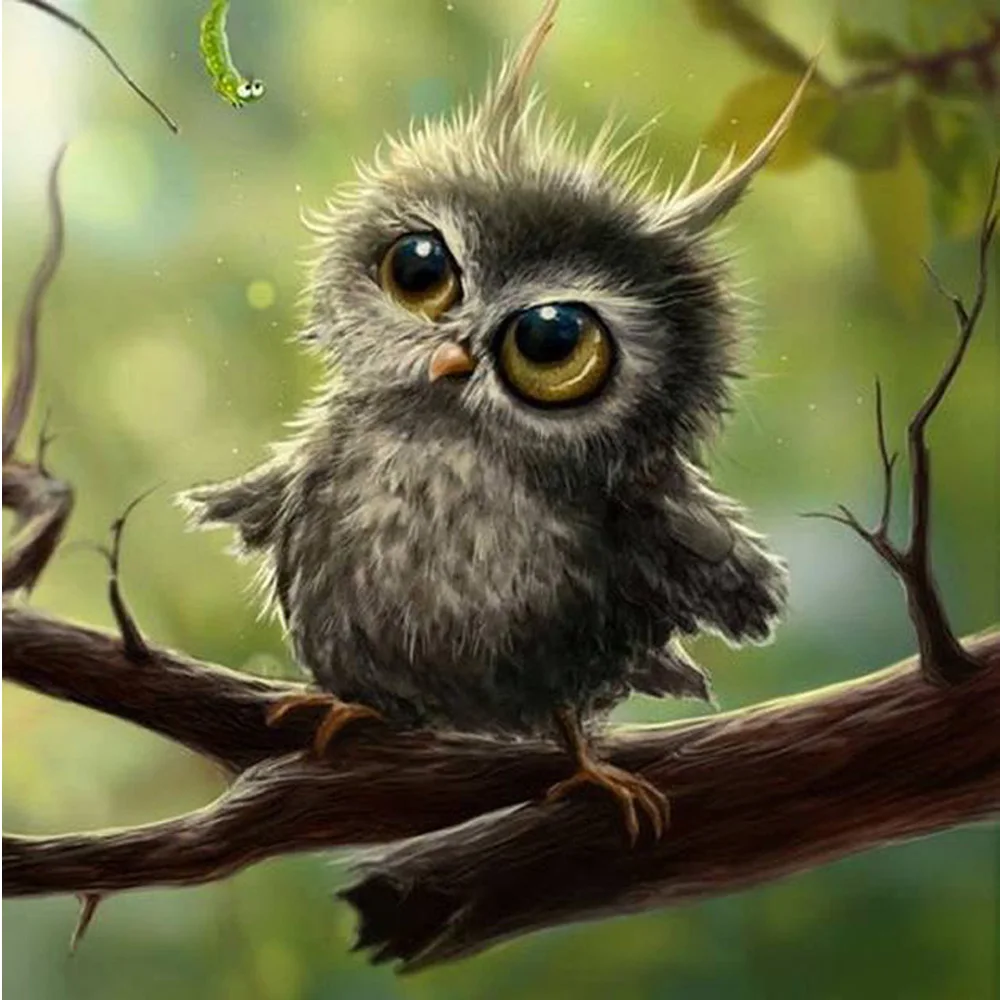 

3D Diamond Painting Cross Stitch Pattern 5D Diamond Embroidery Owl Diamond Mosaic Resin Full Drill Home Decor Diy Full Paintings