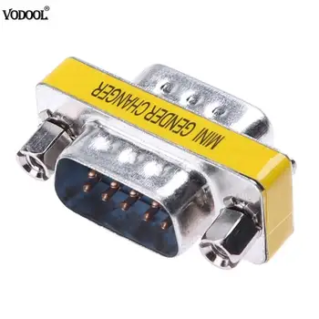 

RS232 DB9 Male to Male Serial Port Extender Adapter Converter Connector Extender PC Computer Connectors Mini Adapter Promotion