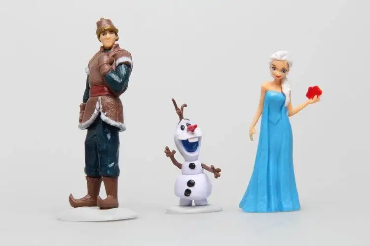 6Pcs/Set Disney Toys for Kids Birthday Xmas Gift Cartoon Action Figures Frozen Anime Fashion Figures Juguetes Anime Models