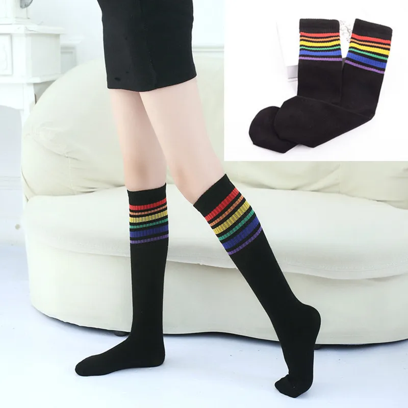Toddler Baby Girl Boy 3//4 Knee High Socks Satin Bow Autumn Winter Tight 0-4 Year
