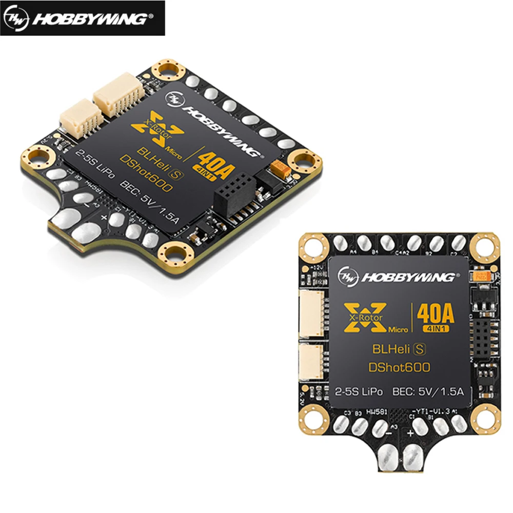 1 шт. Hobbywing 4 в XRotor Micro 40A 2 5S blheli _ S DShot600 готовый FPV гоночный бесщеточный ESC поддержка