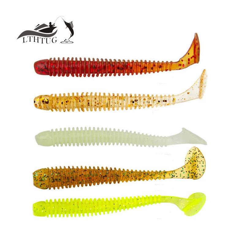 

10pcs/lot Cheapest Pesca Soft Fishing Lure Luminous Bait 70mm 1.2g Middle Size Artificial Bait Fishing Tackle