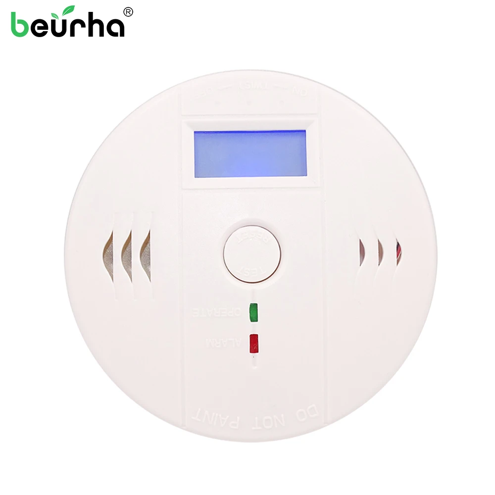 

Sensitive Home CO2 Sensor Detector Wireless CO Carbon Monoxide Poisoning Smoke Gas Sensor Warning Alarm Detector LCD Indicator