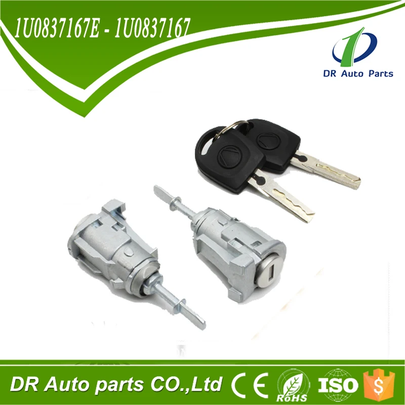 DR CAR PARTS 1U0837167E 1U0837167 DOOR LOCK cylinder FOR VW GOLF MK4