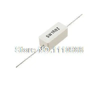 10pcS 5W Cement Resistor Ciment Resistance 1 Ω 8 Ω ohm