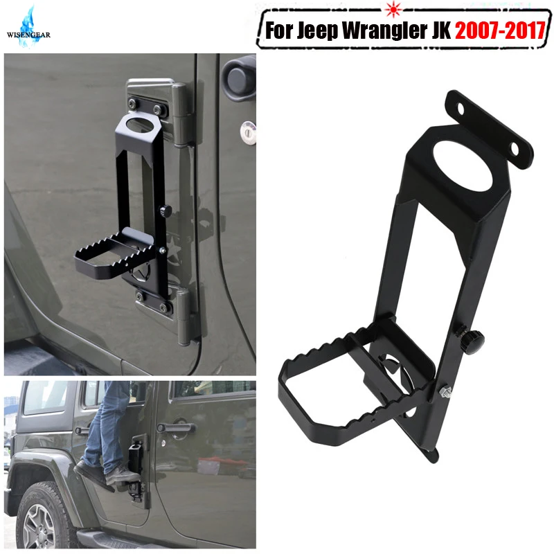 WISENGEAR para Jeep pie Pedal puerta bisagras pie Pedal clavija para Jeep Wrangler JK 2007-2017 piezas exteriores CEK145/