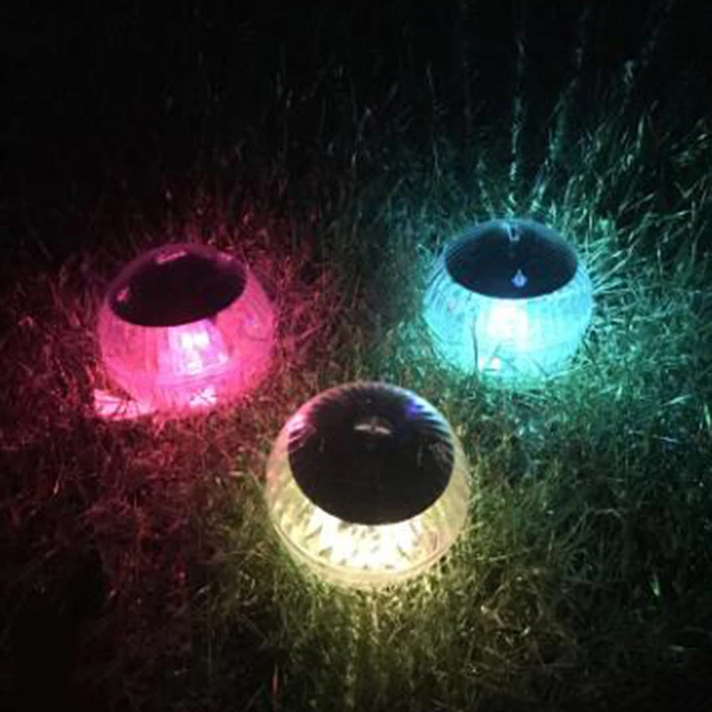 Ball LED Solar Powered Light Floating Outdoor Pool Pond Lamp Night Energy saving Low power Panel Fountain Garden