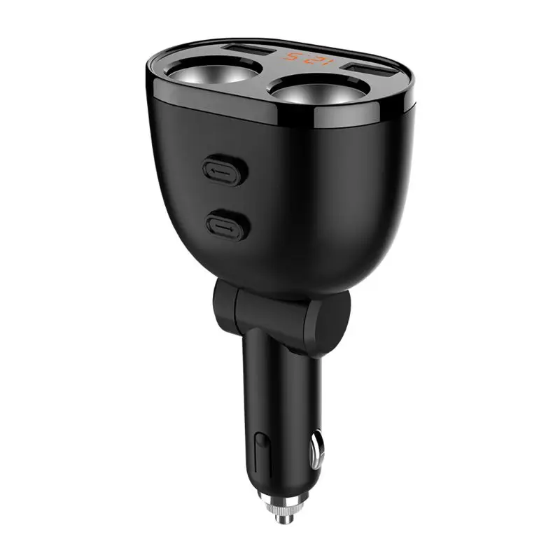 

Drop Ship 12-24V Car Cigarette Lighter Socket Splitter Plug LED Dual USB Car Charger Adapt