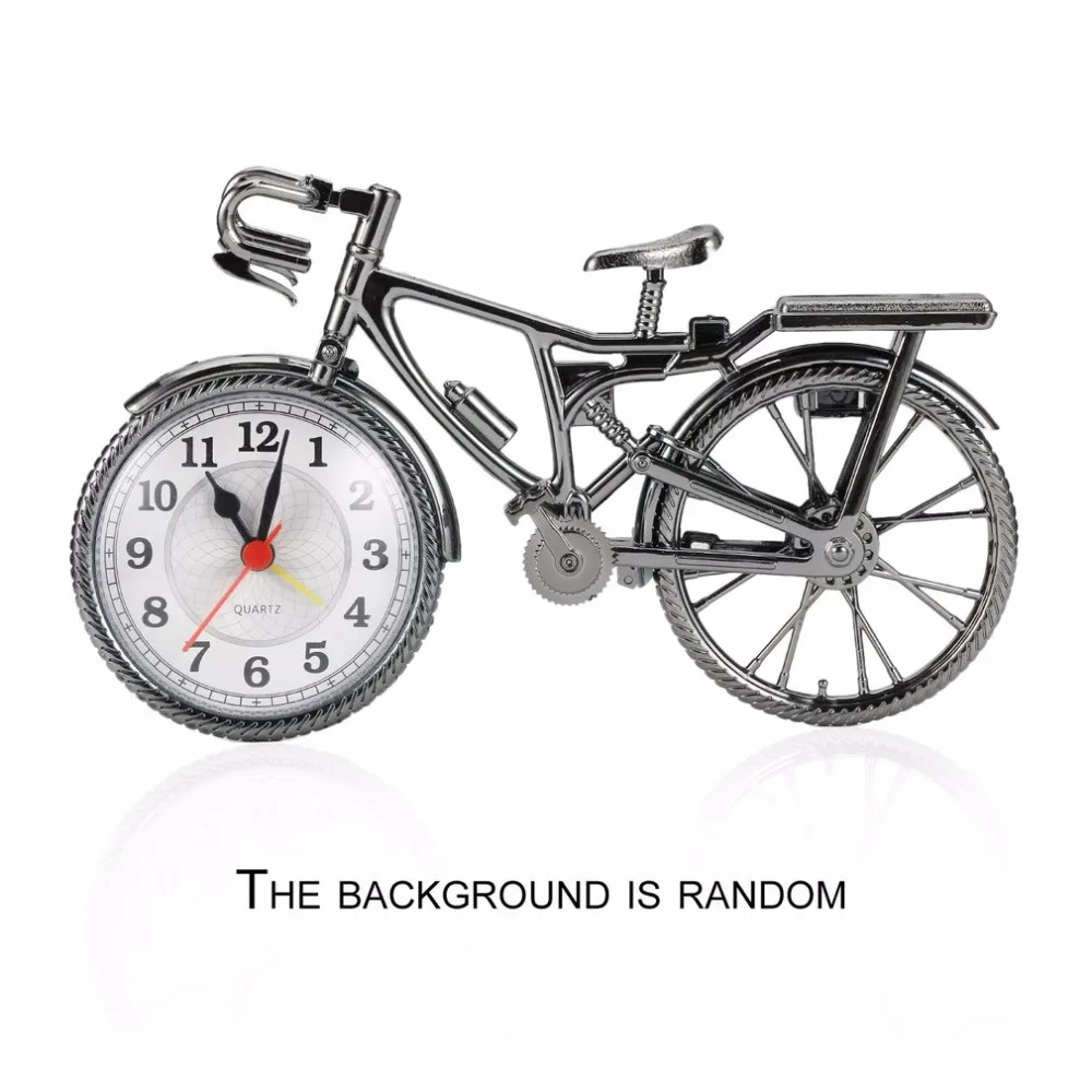 1Pc ABS Retro Bicycle Alarm Clock Cool Style Clock Fashion Personality Needle Clock NZ-035 Popular 22*6*13cm