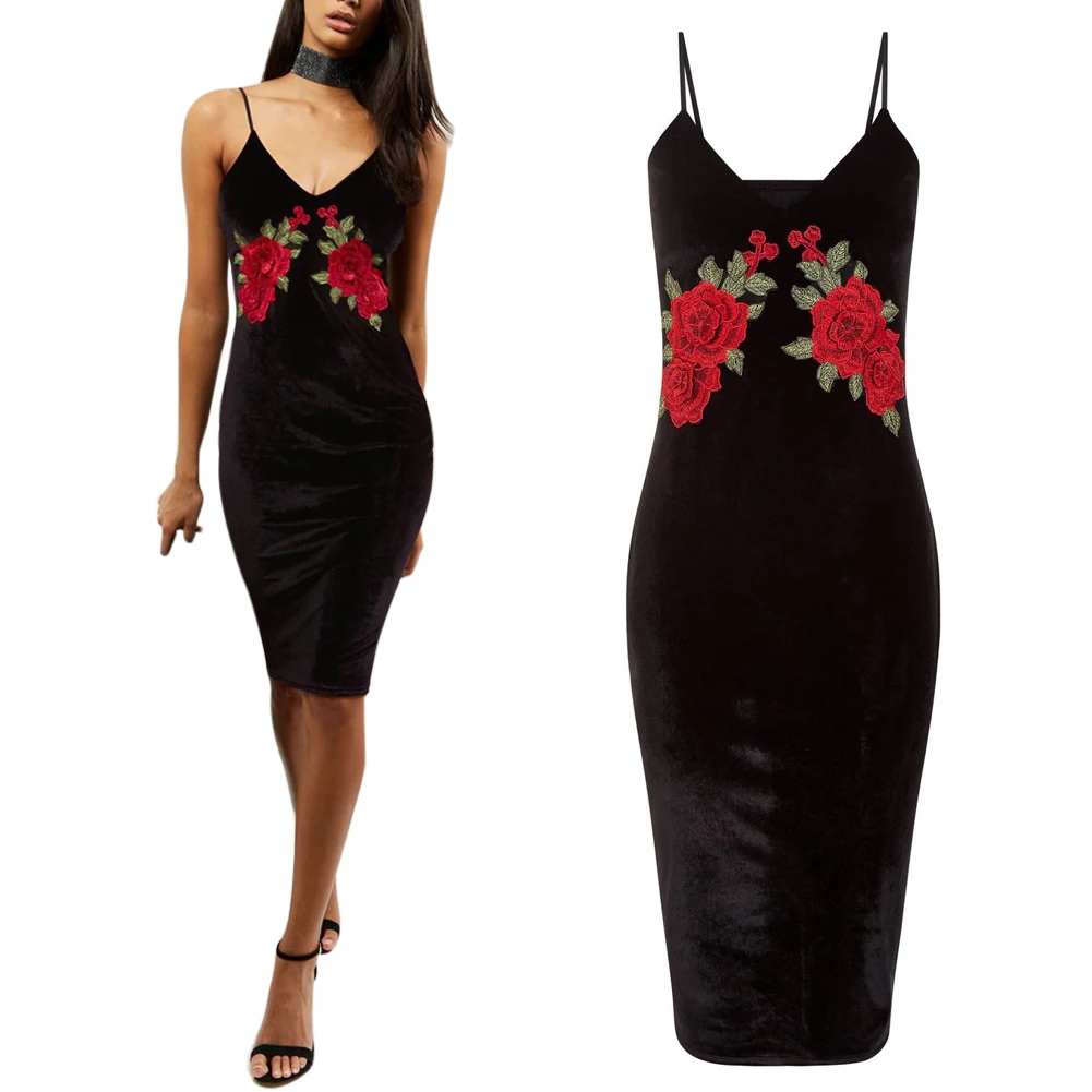 Fashion font b Women b font Vintage font b Dress b font Elegant Black font b