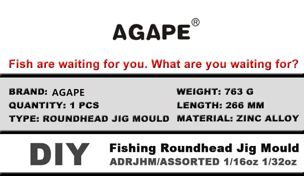 AGAPE DIY рыболовные круглоголовые джига плесени adrjhm/разные комбо 1/16 унций(1,75 г), 1/32 унции)(0,875g) в комплексе 8seasons стаканчики для минеральных водов