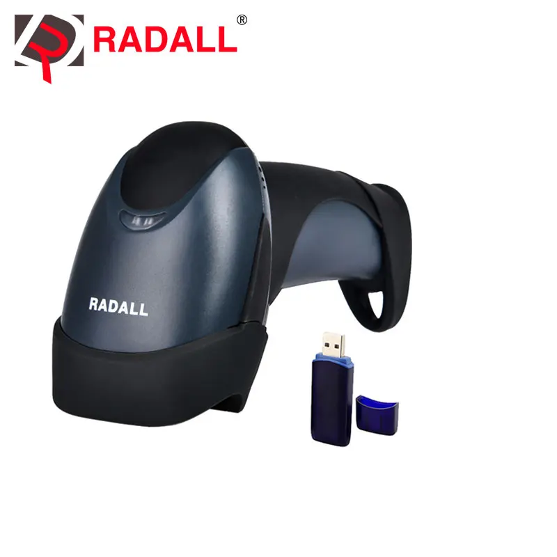 RD M2 Portable Laser Wireless Barcode Scanner Reader USB 1D 32Bit 433MHz 256KB Flash Memory 3000