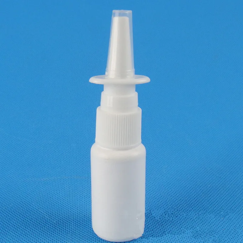 2Pcs/Lot 10ml/30ml White Empty Plastic Nasal Spray Bottles Pump Sprayer