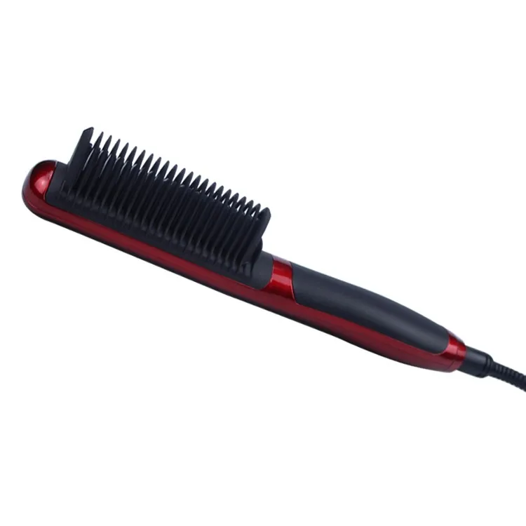 Выпрямитель для волос с ЖК-дисплей Дисплей расческа для волос электрические волос расческа-выпрямитель для волос, керамический для выпрямления щетка