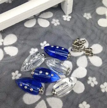 

50pcs/lot drop crystal vial pendant Glass Crystal Vials perfume wishing oil bottle name on rice art charms diy necklace jewelry
