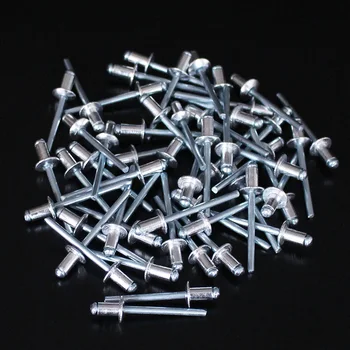 

Multi Sizes Aluminum Hollow Rivet Blind Rivets 2.4x6mm 3.2x6mm 4.0x6mm 4.8x8mm Total 200PCS Blind Rivets