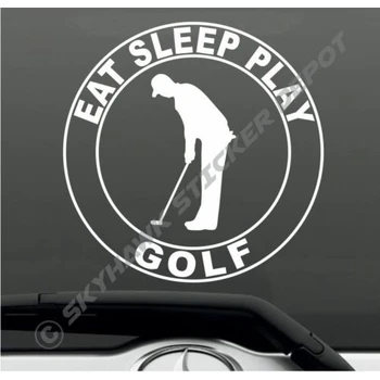

EAT SLEEP PLAY GOLF Bumper Sticker Vinyl Decal window sticker 15cm