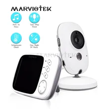 Видеоняня с камерой VB603 3,2 дюймов ЖК-дисплей ночное видение 2 способ разговора 8 колыбельных монитор температуры видео няня радио Няня няня