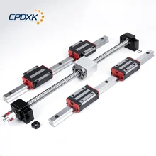 HB20 linear guide for cnc 6 set HB20 -400/700/1000mm+ ball screw SFU1605 + BK12 BF12 + ball nut housing for CNC parts sfu1605 ballscrew set sfu1605 550mm ballscrew 1605 ball nut bk12 bf12 6 35 10 coupler cnc parts rm1605