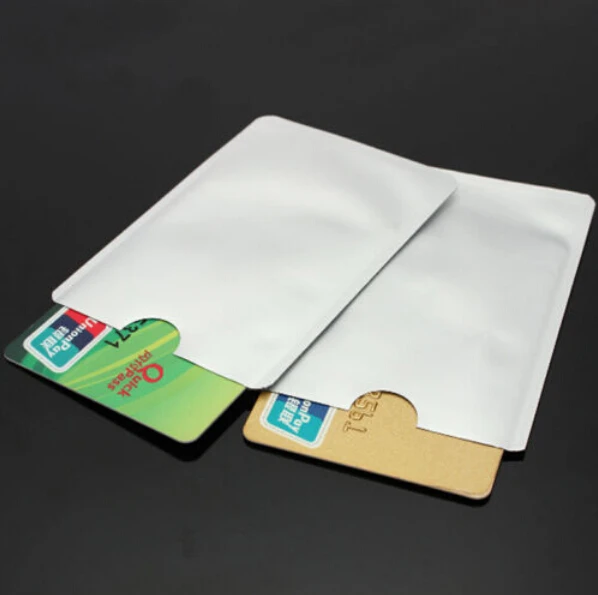 10 шт. безопасный ID карты Анти RFID металлический кредитный держатель для карт чехол